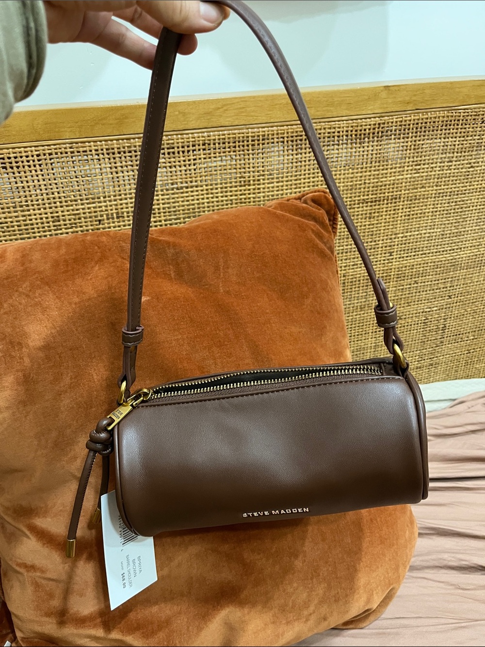 Chocolate 🍫 Barrel Crossbody Bag